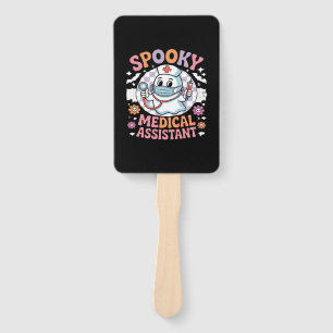 Spooky Medical Assistant Cute Halloween Essential  Hand Fan