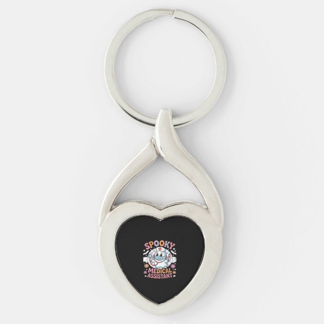 Spooky Medical Assistant Cute Halloween Essential  Keychain (Front)