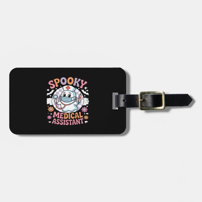 Spooky Medical Assistant Cute Halloween Essential  Luggage Tag (Front Horizontal)