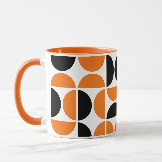 Spooky Mid Century Holiday Tiles Mug (Left)