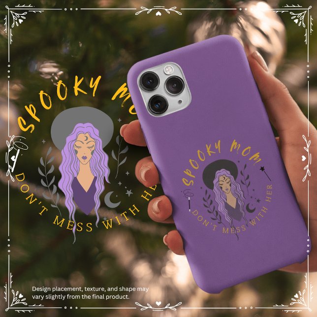 Spooky Mom Don't Mess With Her Case-Mate iPhone Case (Spooky Mom: Don't Mess with Her Cover from The Beekeeper Store)