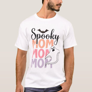 Spooky Mom Halloween Design T-Shirt