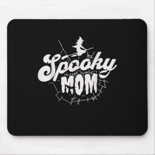 Spooky Mom Halloween Witch Cute Spooky Mama Mouse Pad