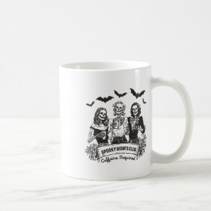 Spooky Mom's Club Caffeine Required Halloween Coff Coffee Mug