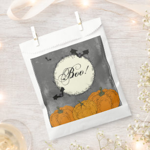 Spooky Moon and Bats Halloween Favour Bag