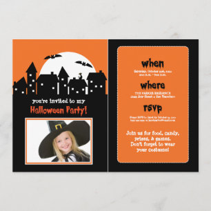 Spooky Moon Halloween Party Invite (photo)