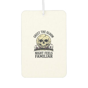 Spooky Moon Skull Halloween Graphic Shirt_1 Air Freshener