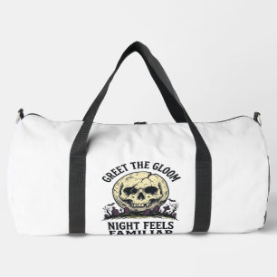 Spooky Moon Skull Halloween Graphic Shirt_1 Duffle Bag