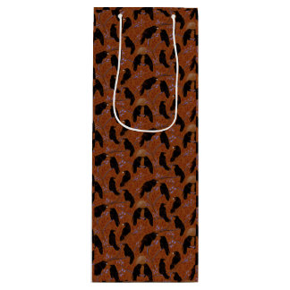 Spooky Moonlit Crows Share Eyeball Snack Wine Gift Bag