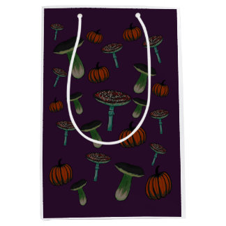 Spooky mushroom gift bag