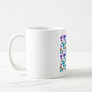 Spooky Mushroom Haunted Forest Halloween Pattern Coffee Mug