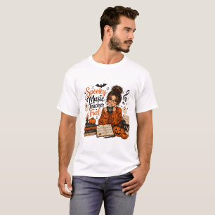 Spooky Music Teacher Fuel Funny Halloween Men's T-Shirt