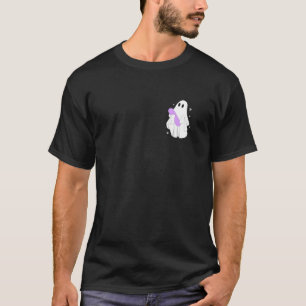 Spooky Nail Tech Cute Ghost Manicurist Artist Hall T-Shirt