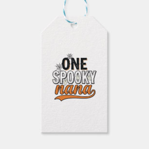 Spooky Nana Halloween Ghost Vintage Shirt Design_1 Gift Tags