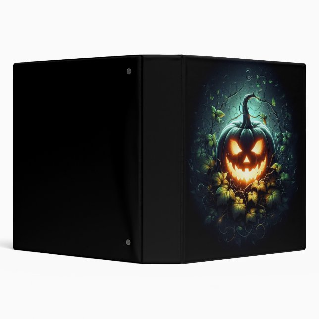 Spooky nature glowing Halloween pumpkin Binder (Background)