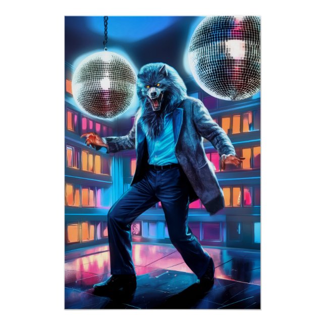 Spooky Night Fever, Wolfman Moves  Poster (Front)