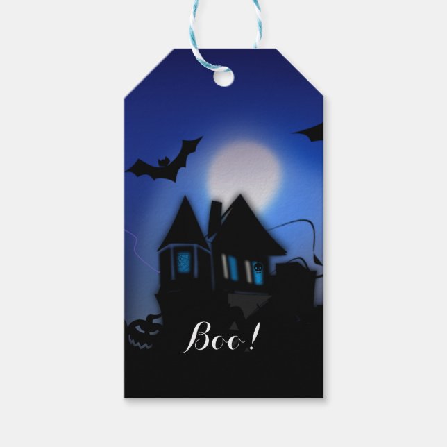 Spooky Night, Halloween...Boo! Gift Tags (Front)