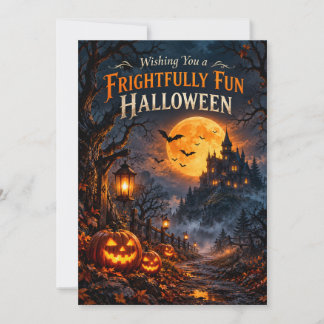 Spooky Night Happy Halloween Greeting Card