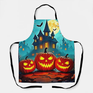 Spooky Night Haunted House Thrills Apron