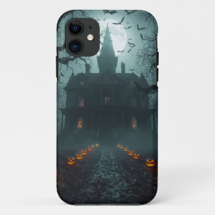 Spooky Night with Jack-o'-Lanterns iPhone 11 Case