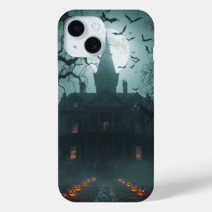 Spooky Night with Jack-o'-Lanterns iPhone 15 Case