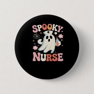 Spooky Nurse Classic T-Shirt_1 2 Inch Round Button