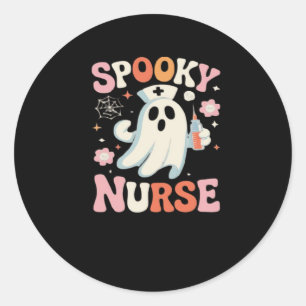Spooky Nurse Classic T-Shirt_1 Classic Round Sticker