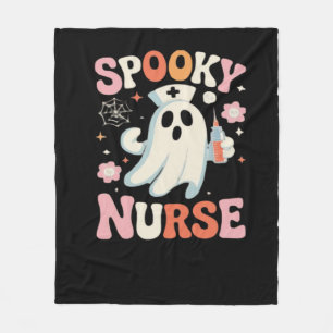 Spooky Nurse Classic T-Shirt_1 Fleece Blanket