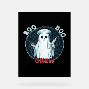 Spooky Nurse Ghost Haunted Hospital Crew Ghostly N Acrylic Sign