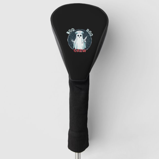 Spooky Nurse Ghost Haunted Hospital Crew Ghostly N Golf Head Cover (Front)