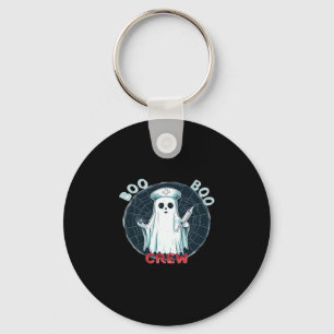 Spooky Nurse Ghost Haunted Hospital Crew Ghostly N Keychain