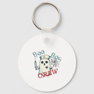 Spooky Nurse Ghost Haunted Hospital Crew Ghostly N Keychain