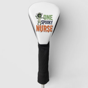 Spooky Nurse Halloween Vintage Vector Design_1 Golf Head Cover