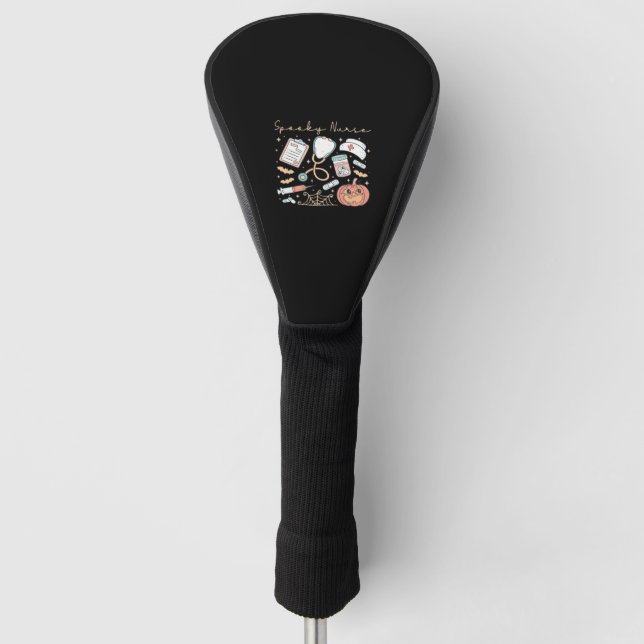Spooky Nurse Life Oversized T-Shirt Golf Head Cover (Front)