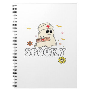 Spooky Nurse Practitioner Cute Halloween Classic T Notebook