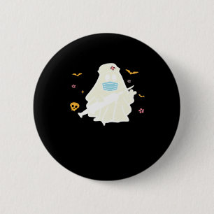 Spooky Nurse Practitioner Cute Halloween Oversized 2 Inch Round Button