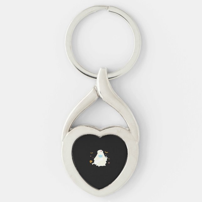 Spooky Nurse Practitioner Cute Halloween Oversized Keychain (Front)