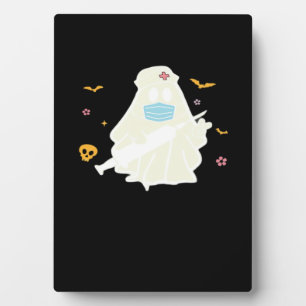 Spooky Nurse Practitioner Cute Halloween Oversized Plaque