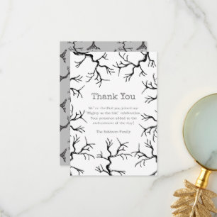 Spooky Oak Autumn Thank You Card