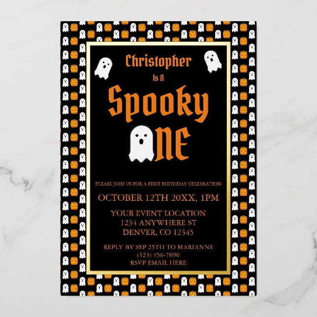 Spooky One 1st Birthday (Front)