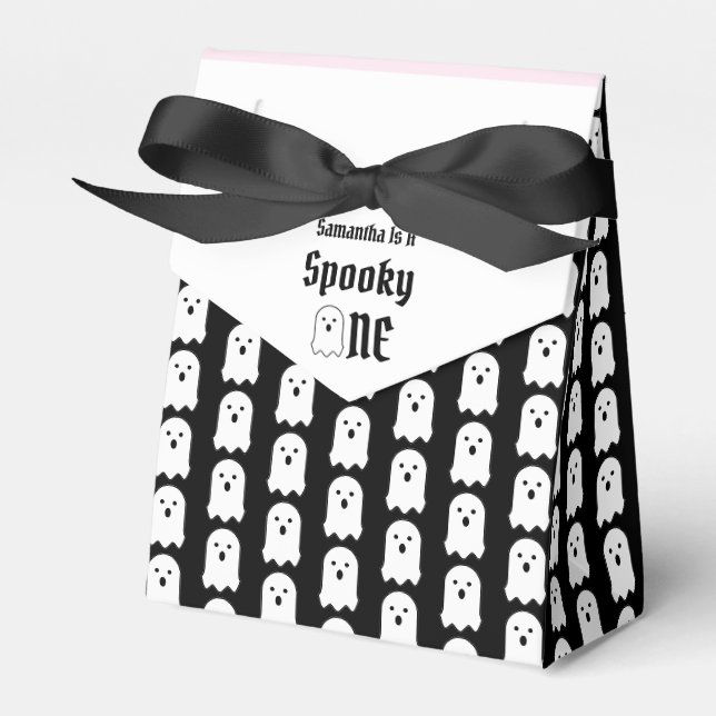 Spooky One 1st Birthday Favor Box (Front Side)