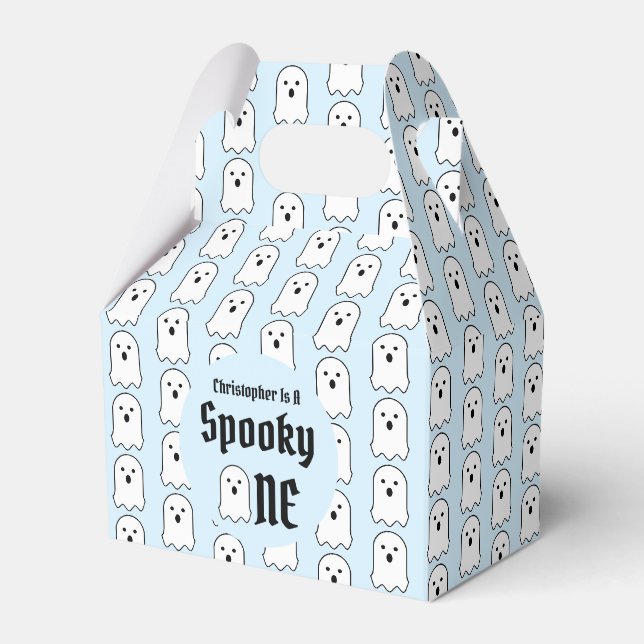 Spooky One 1st Birthday Favor Box (Front Side)