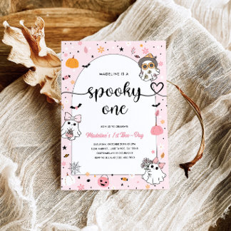 Spooky One 1st Birthday Halloween Invitations, Invitation