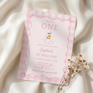 Spooky One 1st Boo-day Girl Birthday Invitation