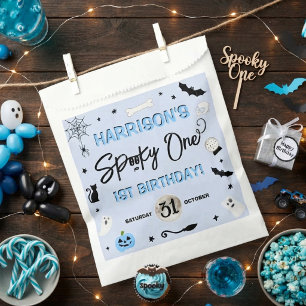 Spooky One! Boys Halloween 1st Birthday Party Favour Bag