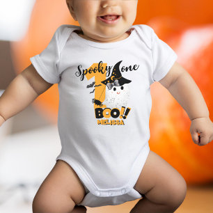 Spooky One Cute First Halloween Birthday  Baby Bodysuit