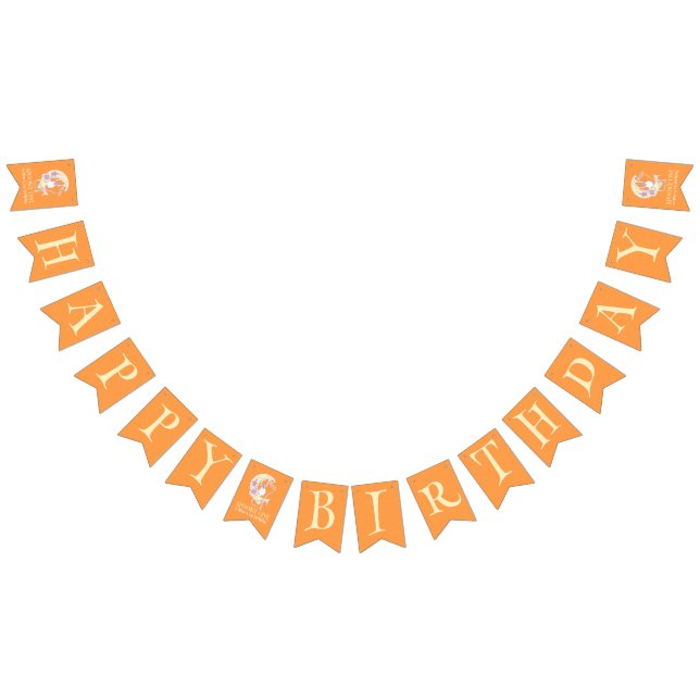 Spooky One Cute Ghost Boy Halloween Happy Birthday Bunting Flags (All)