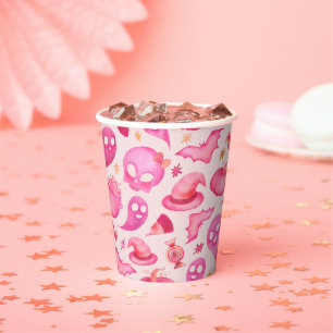 Spooky One First Birthday Girly Ghosts Paper cup