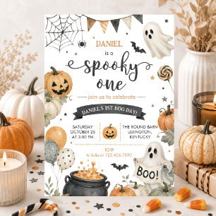 Spooky One First Birthday Party Invitation