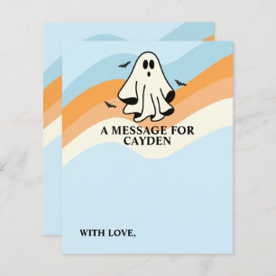 Spooky One First Birthday Time Capsule Message